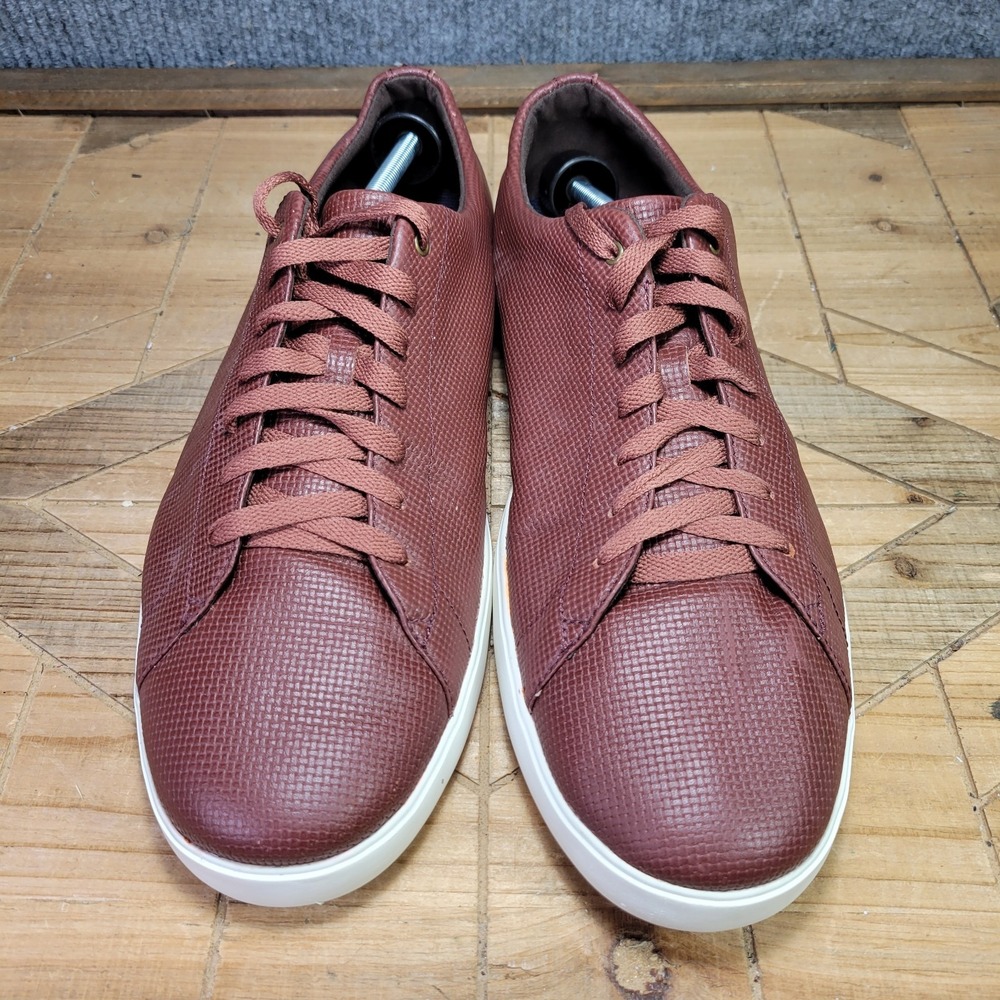 Cole Haan Grand ØS Crosscourt Mens 13 Rum Raisin Casual Leather Sneaker Shoes - Picture 3 of 13